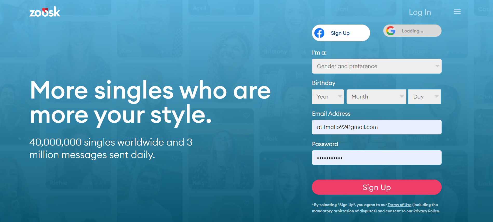 Zoosk Login- Sign Up – How To Create Account – www.zoosk.com 1 Zoosk Login- Sign Up – How To Create Account – www.zoosk.com