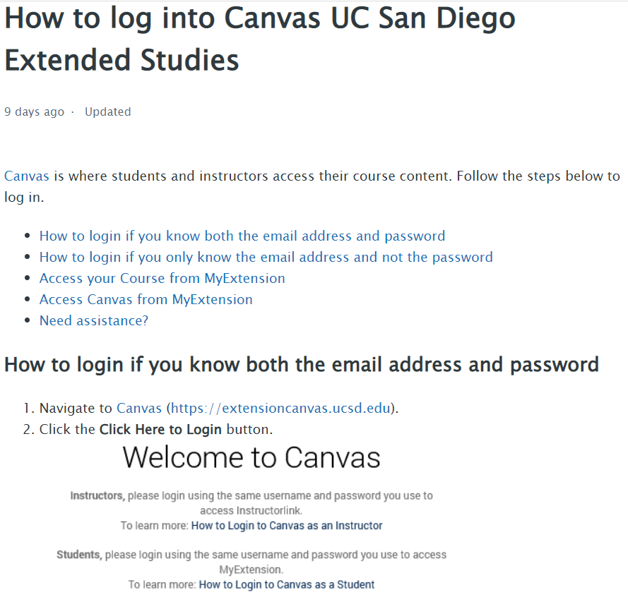 UCSD Student Portal login Guide- University of California San Diego 2 How to Login UCSD Canvas